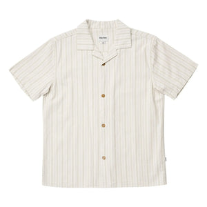 Rhythm - Camisa de manga corta a rayas para vacaciones | Crema