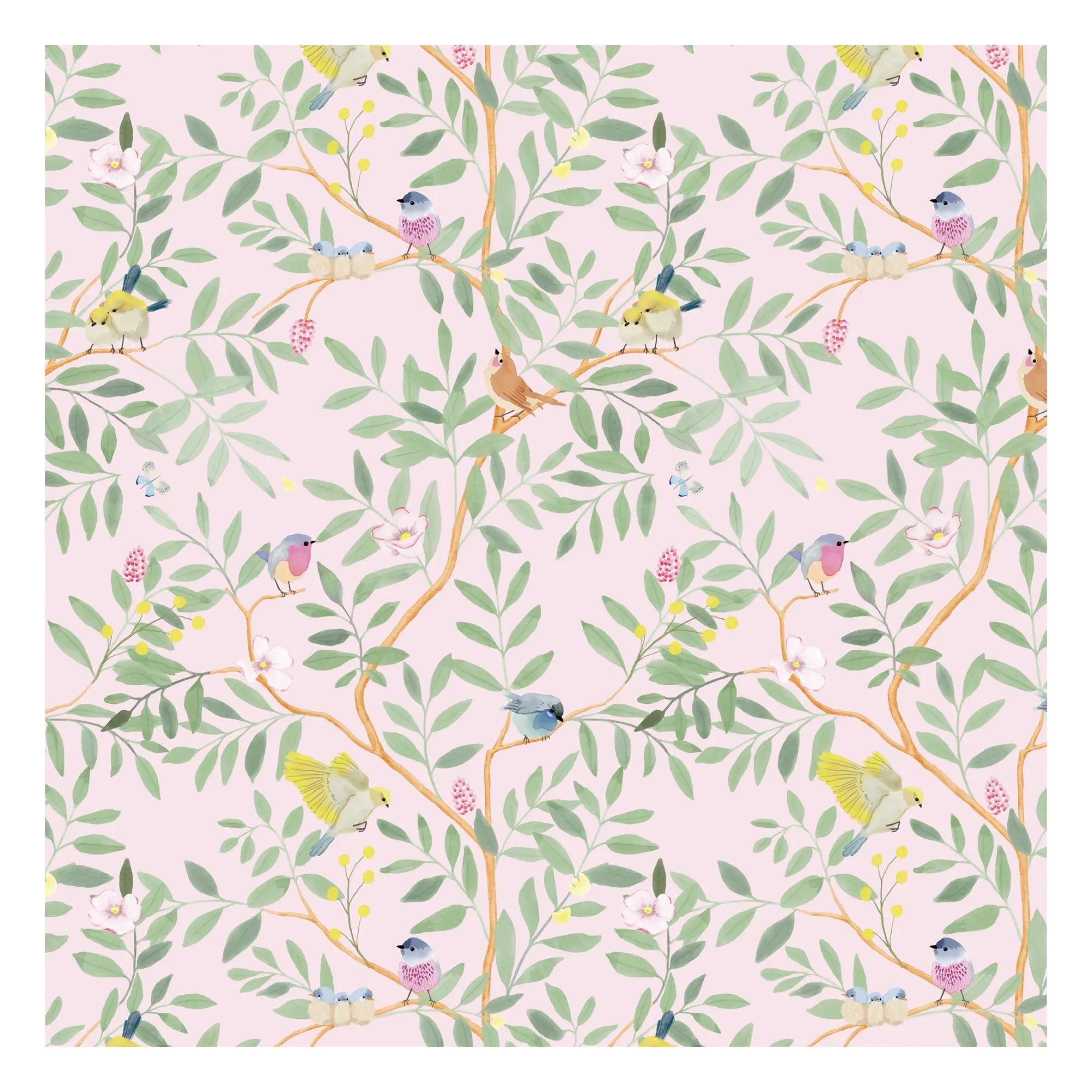 MIMI'lou - Papel pintado primavera | Rosa