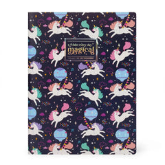 Legami - Resimli Sert Kapaklı Çizgili B5 Defter - Tek Boynuzlu At