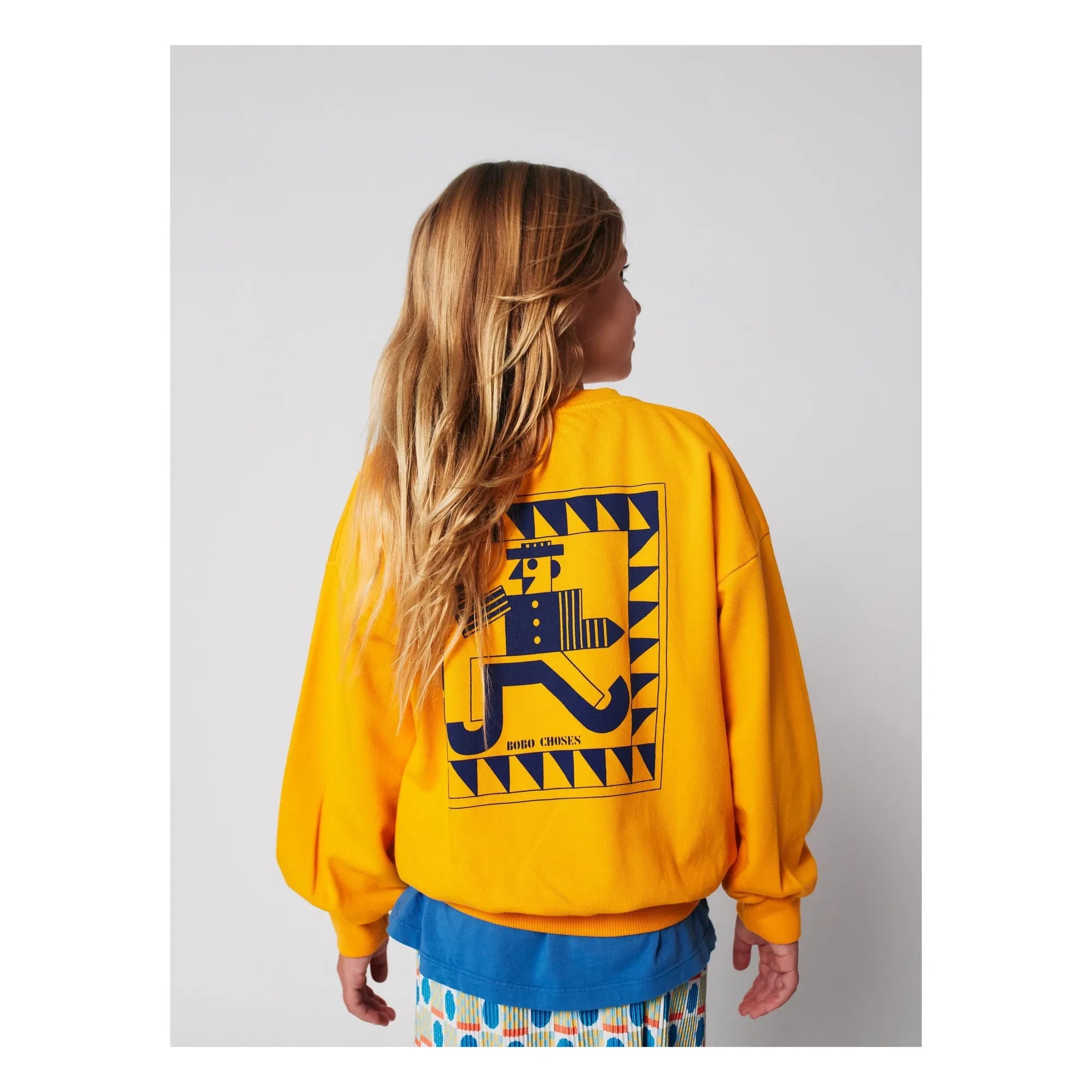 Bobo Choses - Sudadera de algodón orgánico cepillado | Amarillo