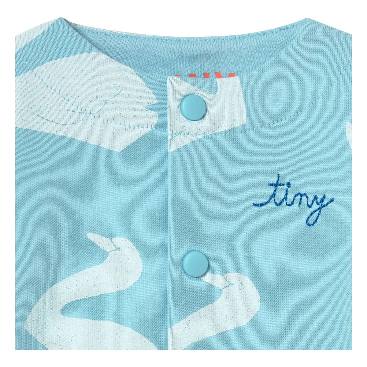 Tinycottons - Chaqueta cisne de algodón orgánico | Azul claro