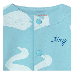 Tinycottons - Chaqueta cisne de algodón orgánico | Azul claro