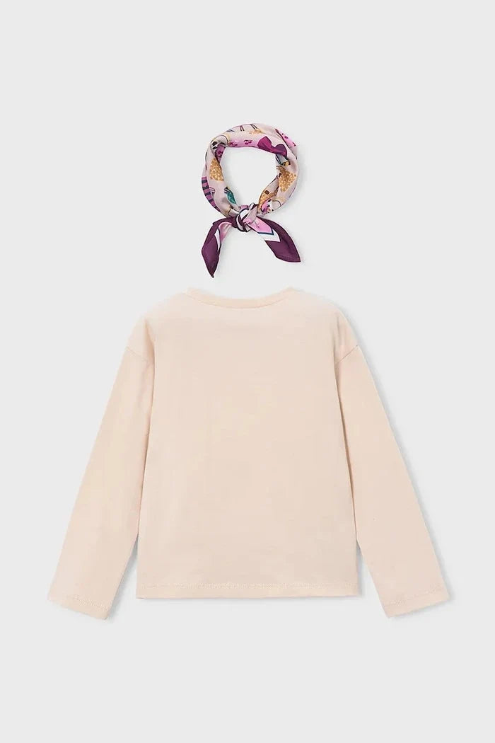 Blusa de algodón de manga larga para niños de Mayoral