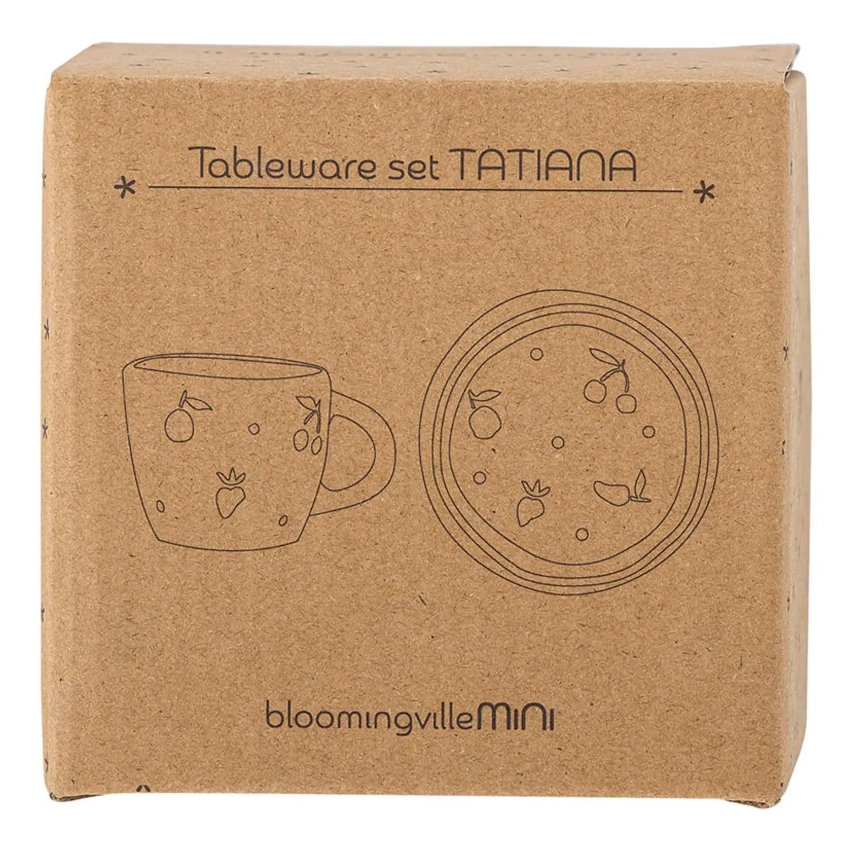 Bloomingville Mini - Vajilla de cerámica Tatiana | Blanco roto