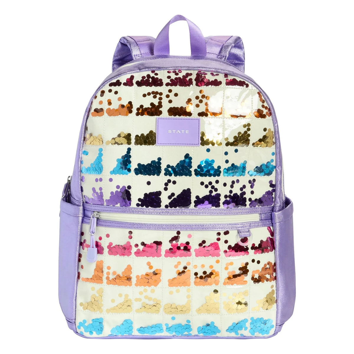 State Bags - Mochila de doble bolsillo Kane Sequins | Crudo