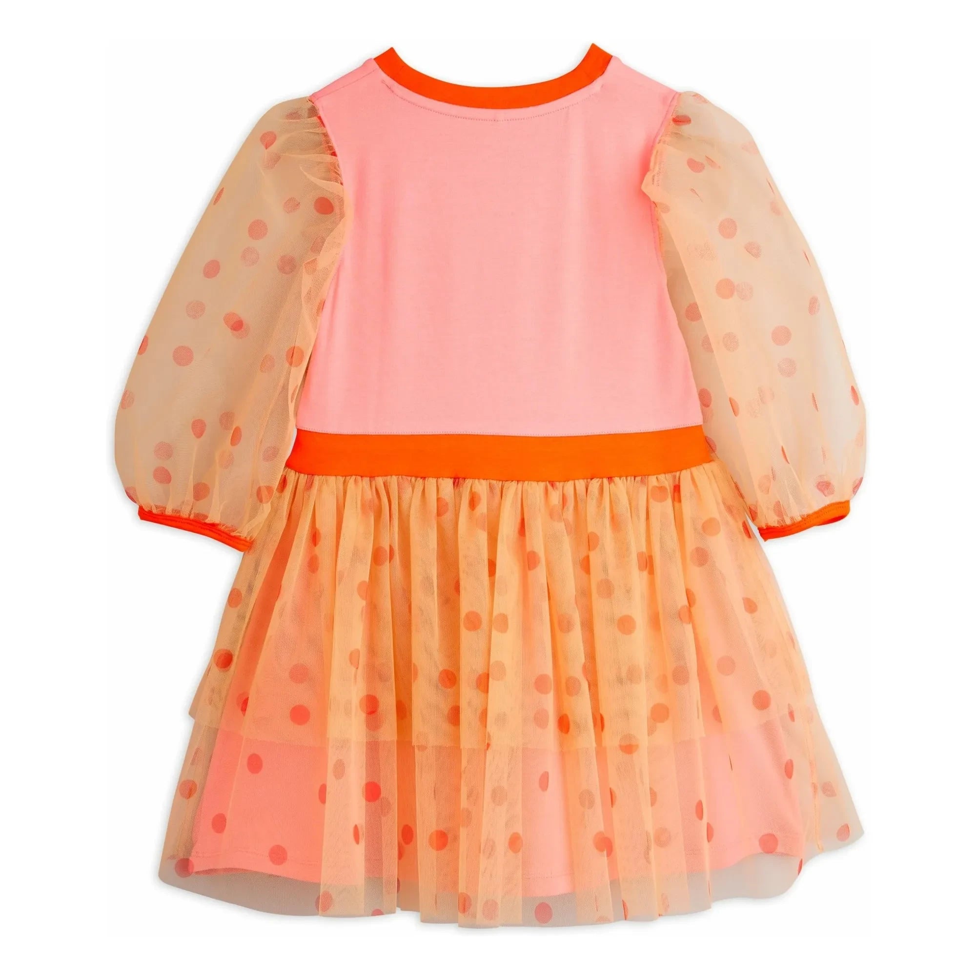 Mini Rodini - Vestido de tul con lunares | Rosa
