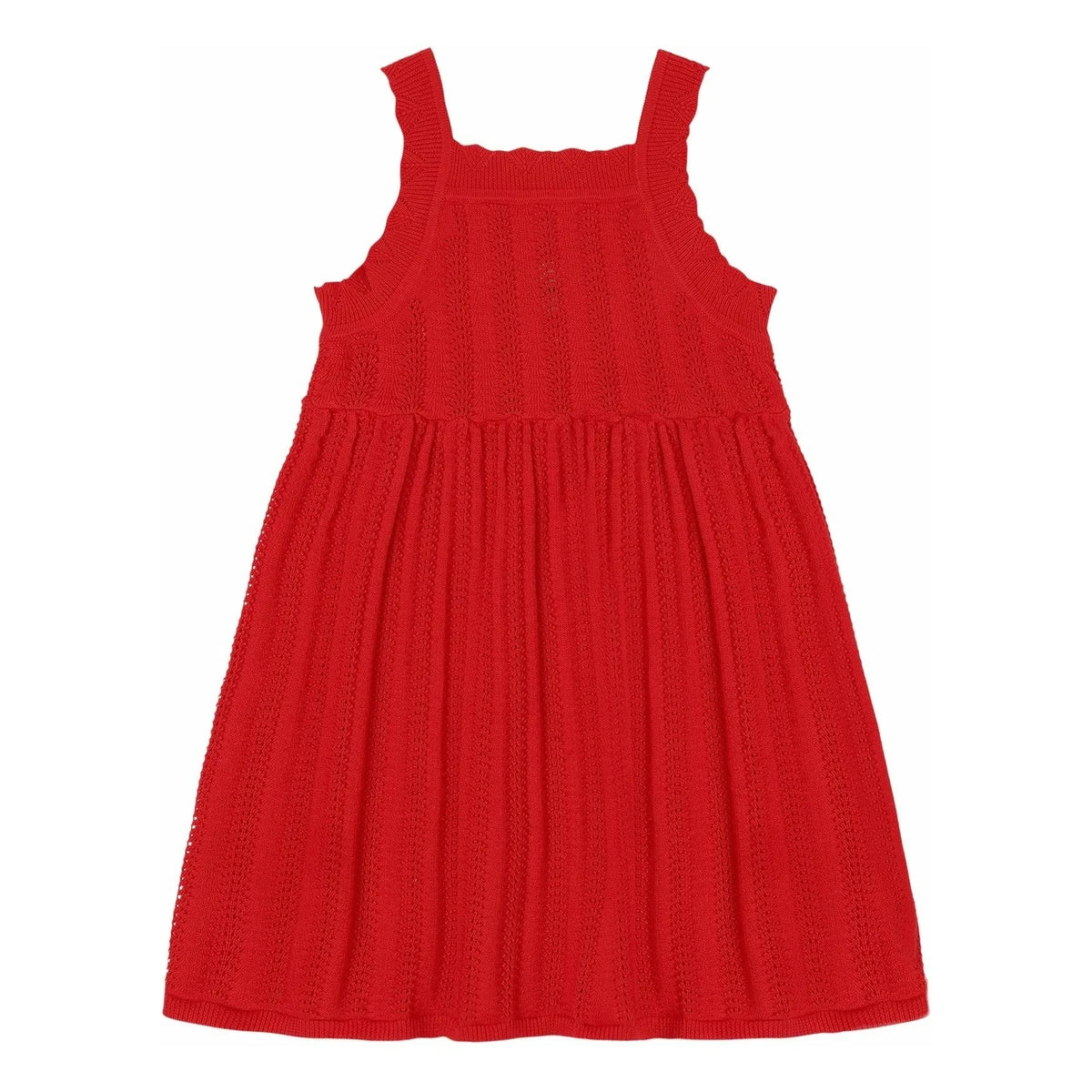 FUB - Vestido de Verano Fino de Algodón Orgánico | Rojo