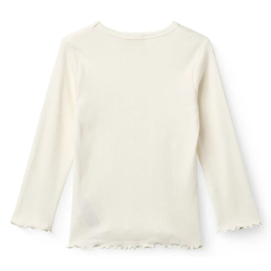 Copenhagen Colors - Camiseta acanalada de crepé | Crema
