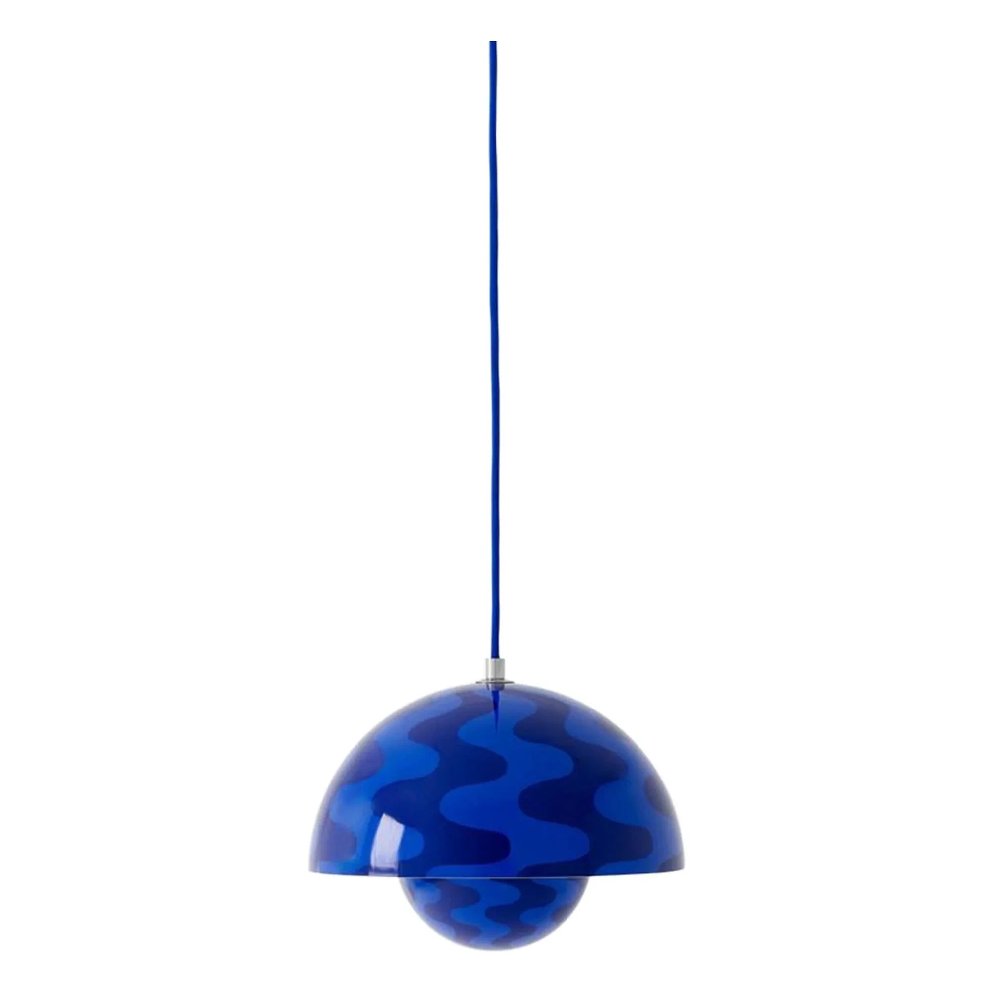 & Tradición - Lámpara colgante VP1 estampada, Verner Panton | Cobalto