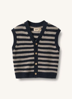 Wheat - Chaleco sin mangas Pete de lana merino | Beige