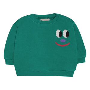 The Campamento - Smiley Bebek Sweatshirt | Yeşil