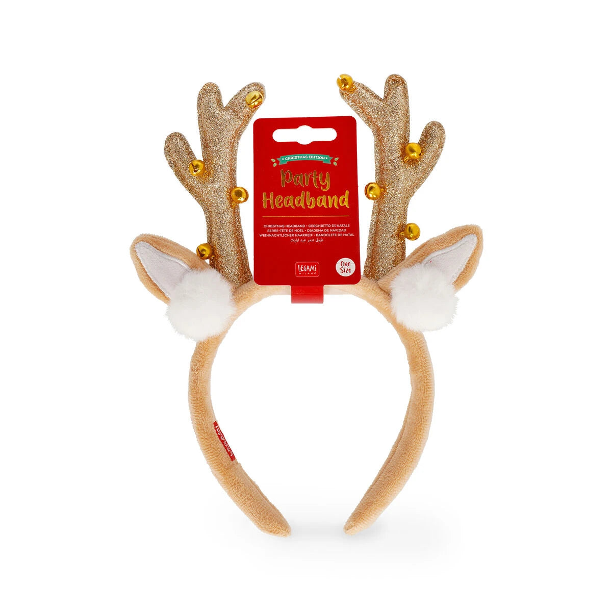 Legami - Diadema de Navidad Reno - Diadema de Fiesta