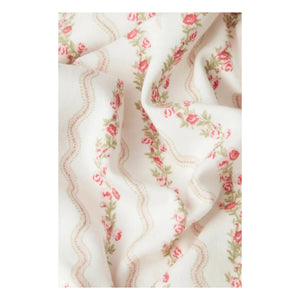 Sleepy Doe - Pijama de rayas con estampado floral de algodón orgánico | Crudo