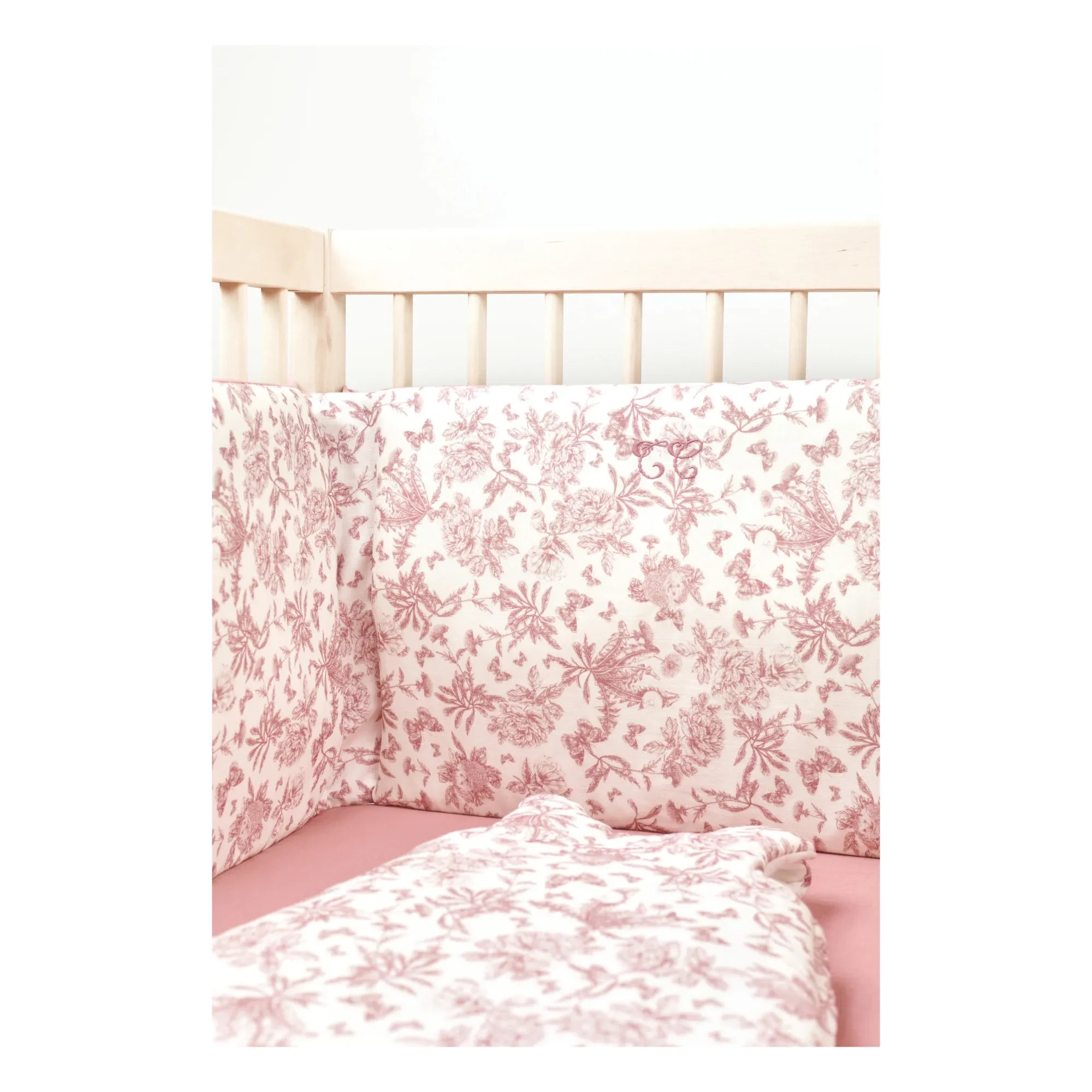 Tartine et Chocolat - Protector de cuna Toile de Jouy | Melocotón
