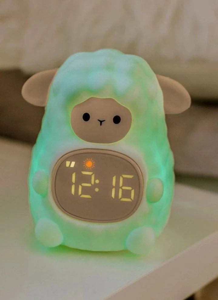 Mary's - Reloj Despertador con Luz Nocturna de Oveja | Blanco