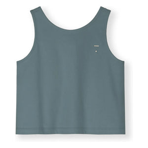 Gray Label - Top orgánico de algodón en caja | Azul grisáceo