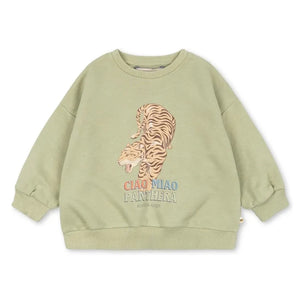Konges Sløjd - Lou Tigres Organik Pamuklu Sweatshirt | Adaçayı