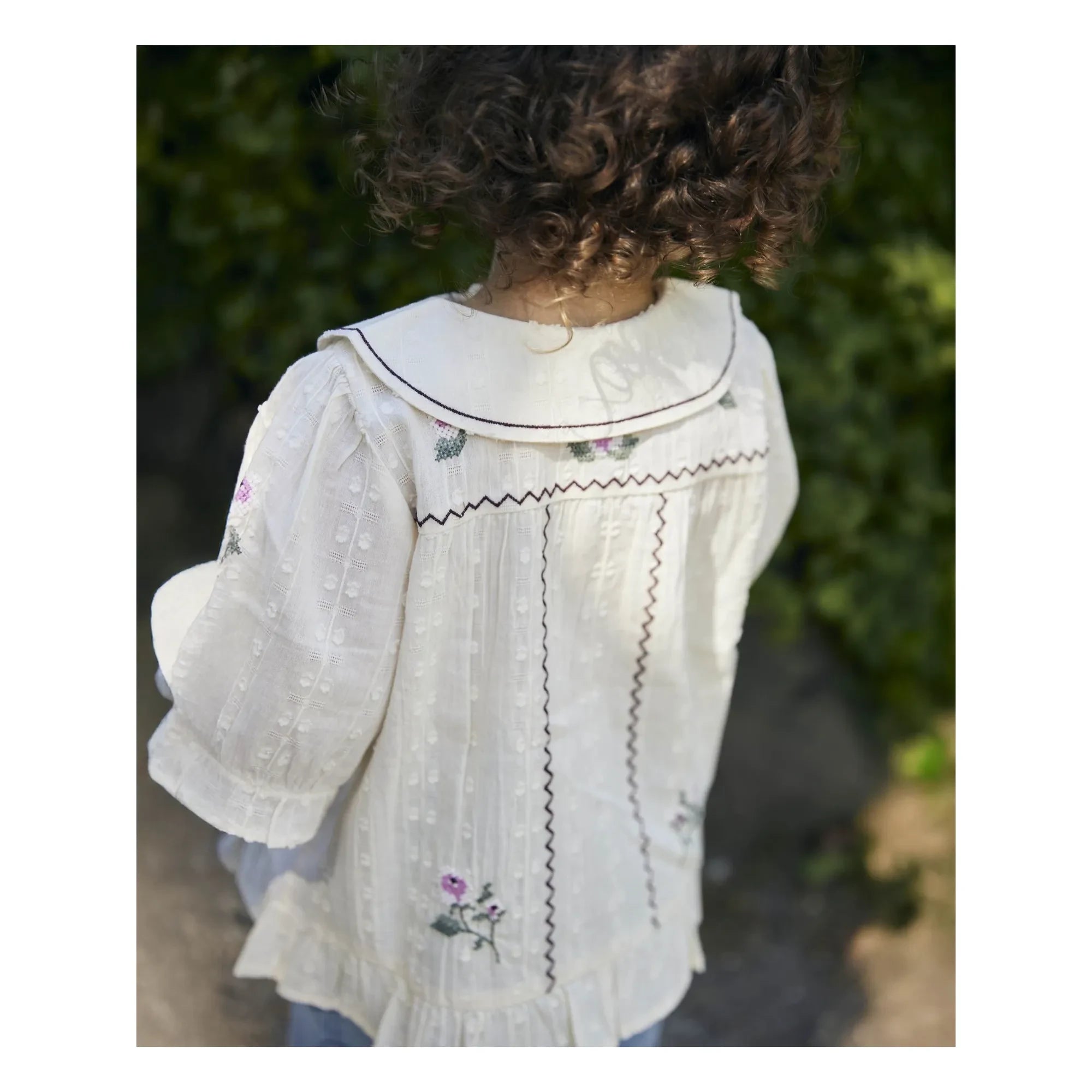 Fliink - Blusa de flores Dobby | Crudo
