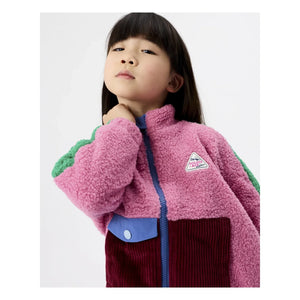 Goldie + Ace - Retro Sherpa Tarzı Ceket | Pembe
