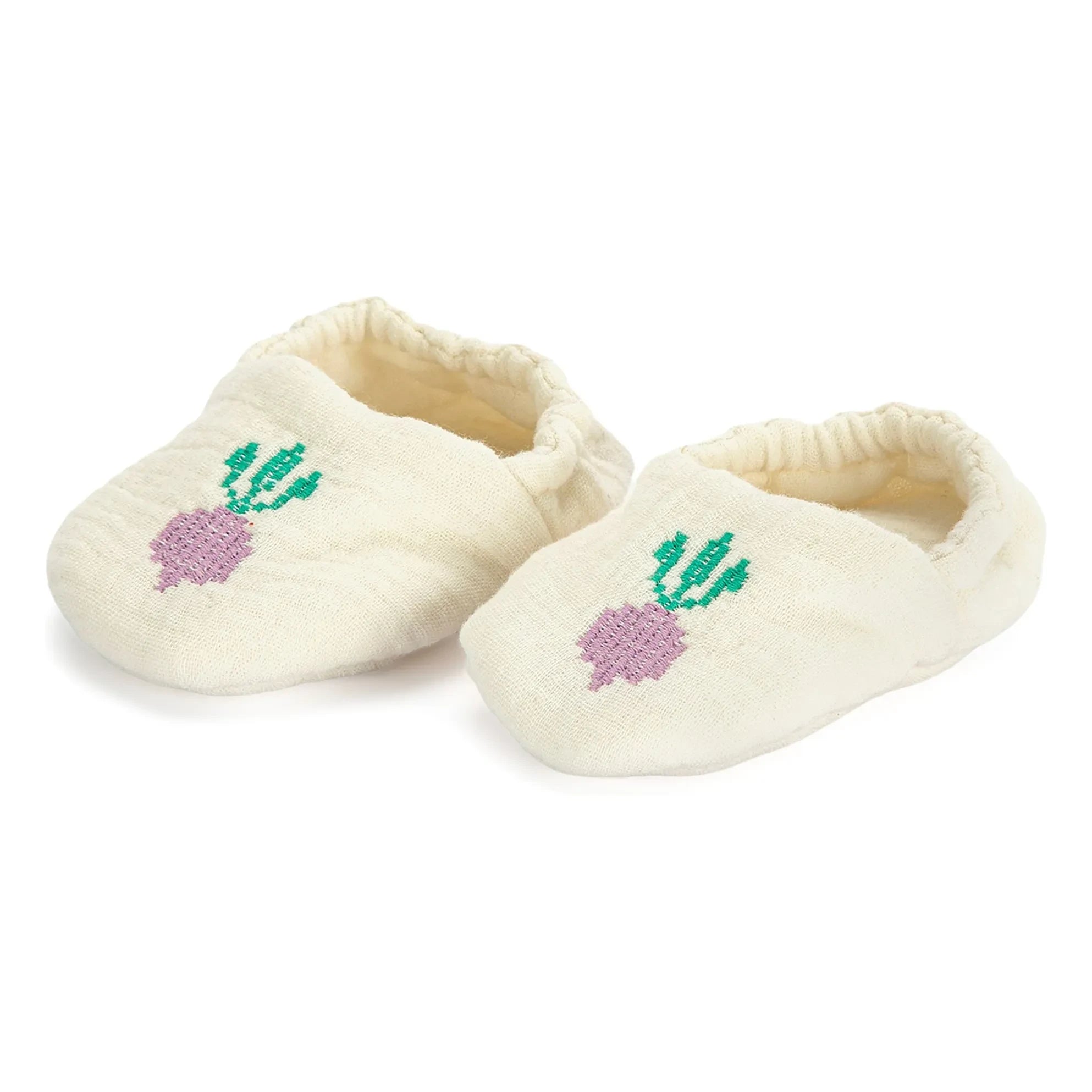 Bobo Choses - Zapatillas con estampado de rábanos de algodón orgánico | Blanco