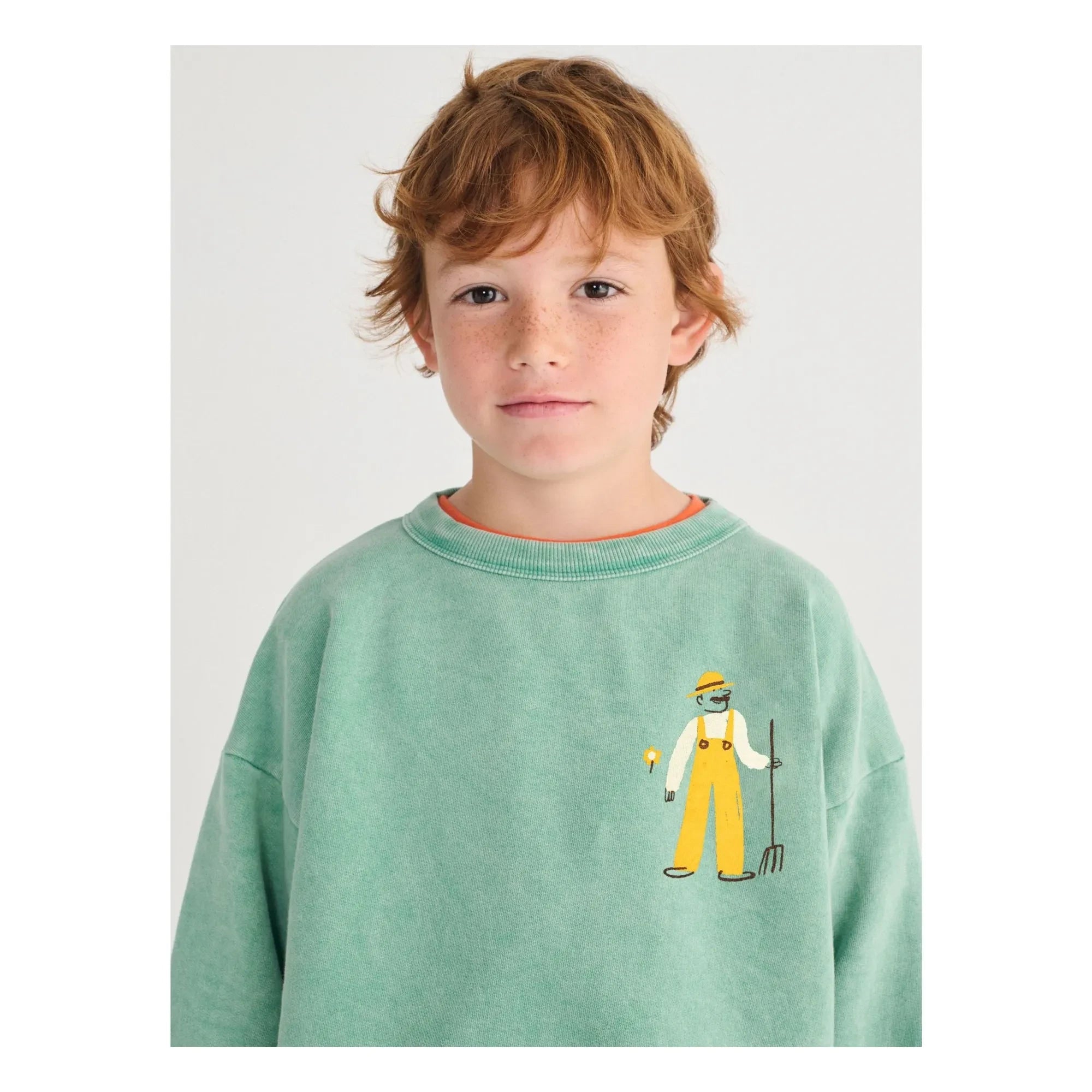 Bobo Choses - Sudadera Farm de Algodón Orgánico | Verde