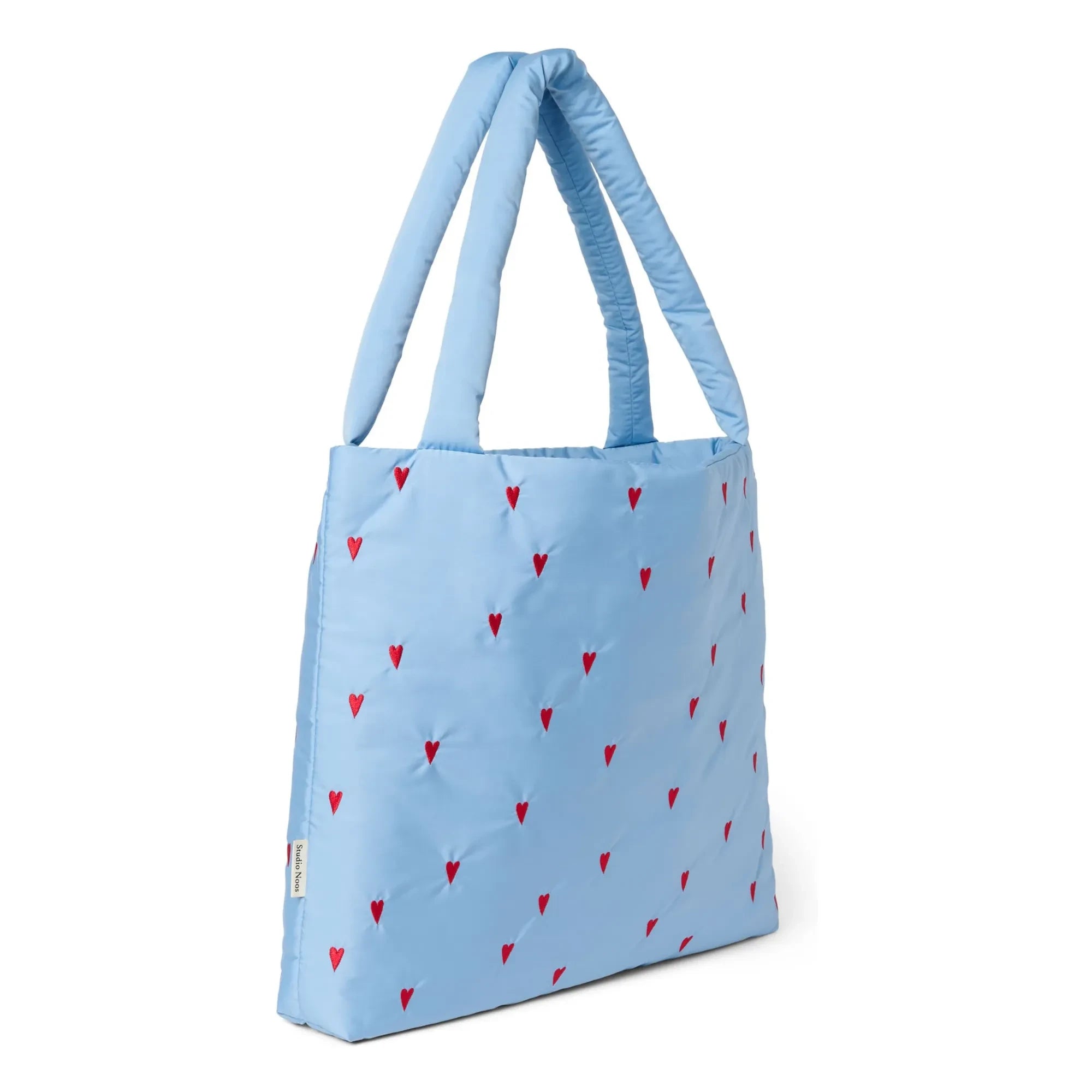 Studio Noos - Bolso de mamá Puffy Hearts | Azul claro