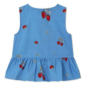 Fliink - Manzanas y fresas de primera calidad | Azul celeste