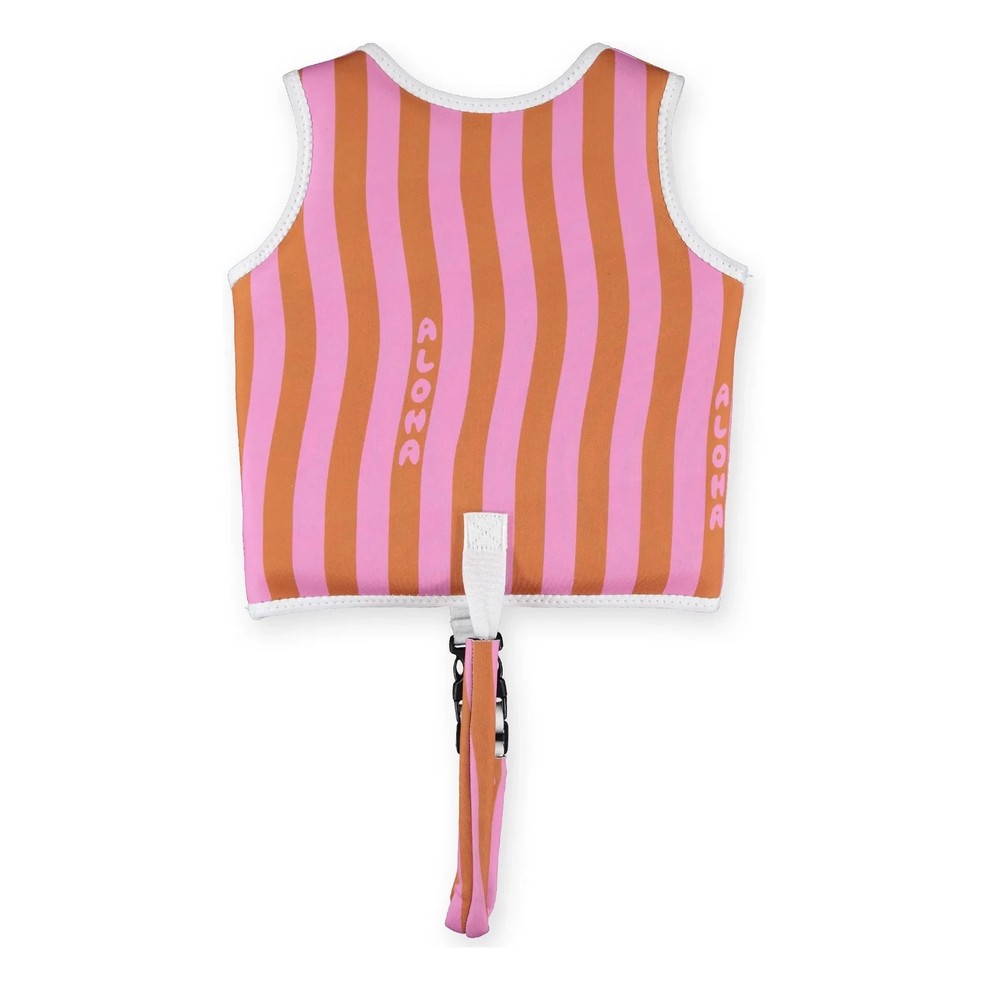 Beach & Bandits - Chaleco de Natación a Rayas Aloha Fibras Recicladas | Rosa