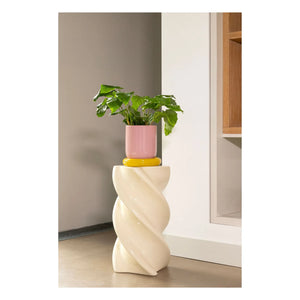 &Klevering - Mesa auxiliar Pillar | Crema