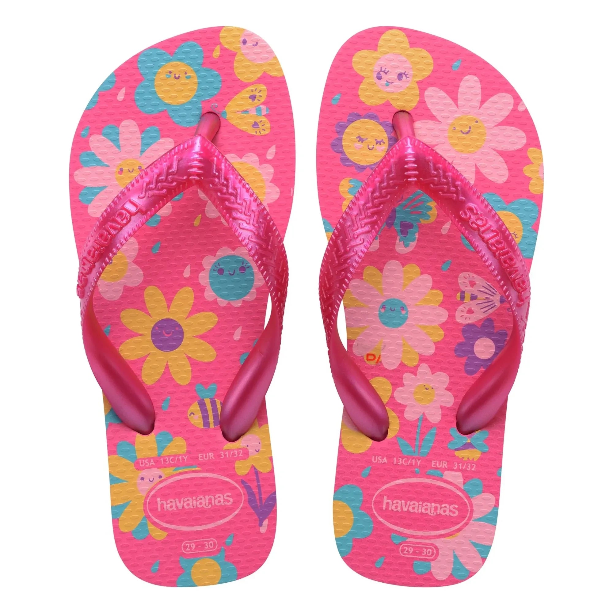 Havaianas - Chanclas de dedo Flores | Fucsia