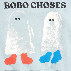 Bobo Choses - Sweat Ghosts Bobo Choses Algodón Orgánico Bebé | Azul Claro
