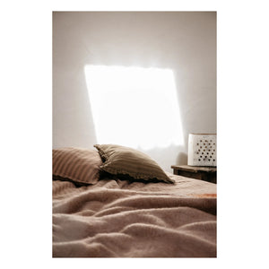 Le Monde Sauvage - Funda de almohada de lino Sandhills | Russet