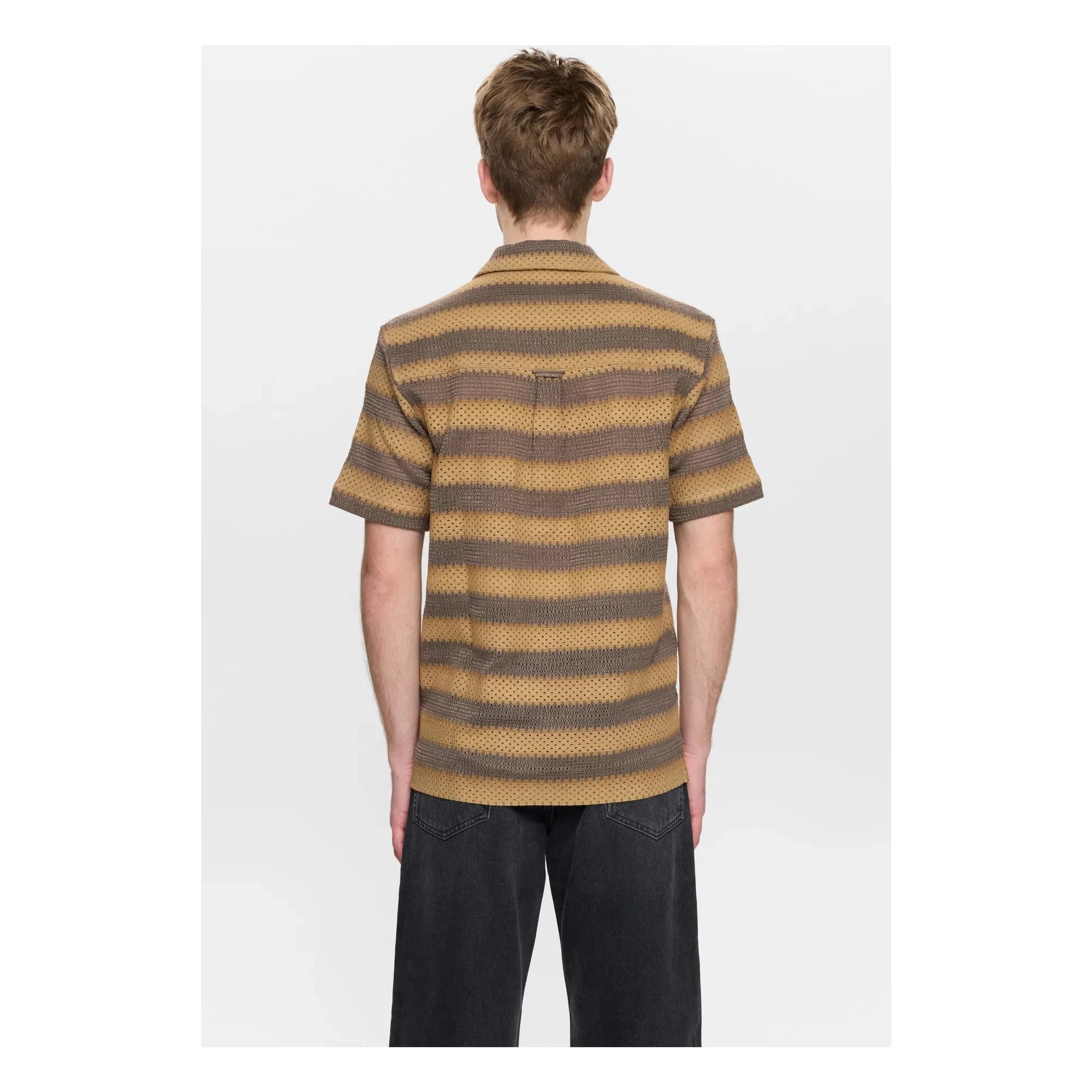 Anerkjendt - Camisa a rayas Akleander | Marrón claro