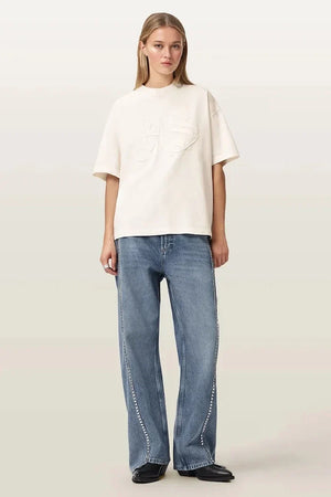 Camiseta de algodón para mujer AllSaints INSIGNIA
