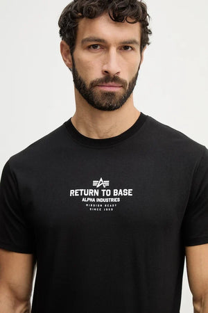 Camiseta de algodón Alpha Industries Return To Base