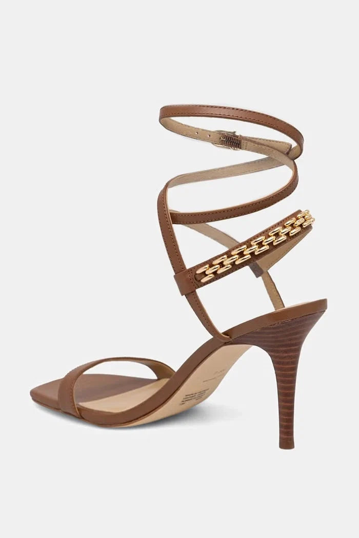 Sandalia de tacón de cuero Marcia de MICHAEL Michael Kors