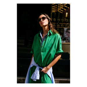 Sacrécoeur - Vestido Giulietta Popeline | Verde