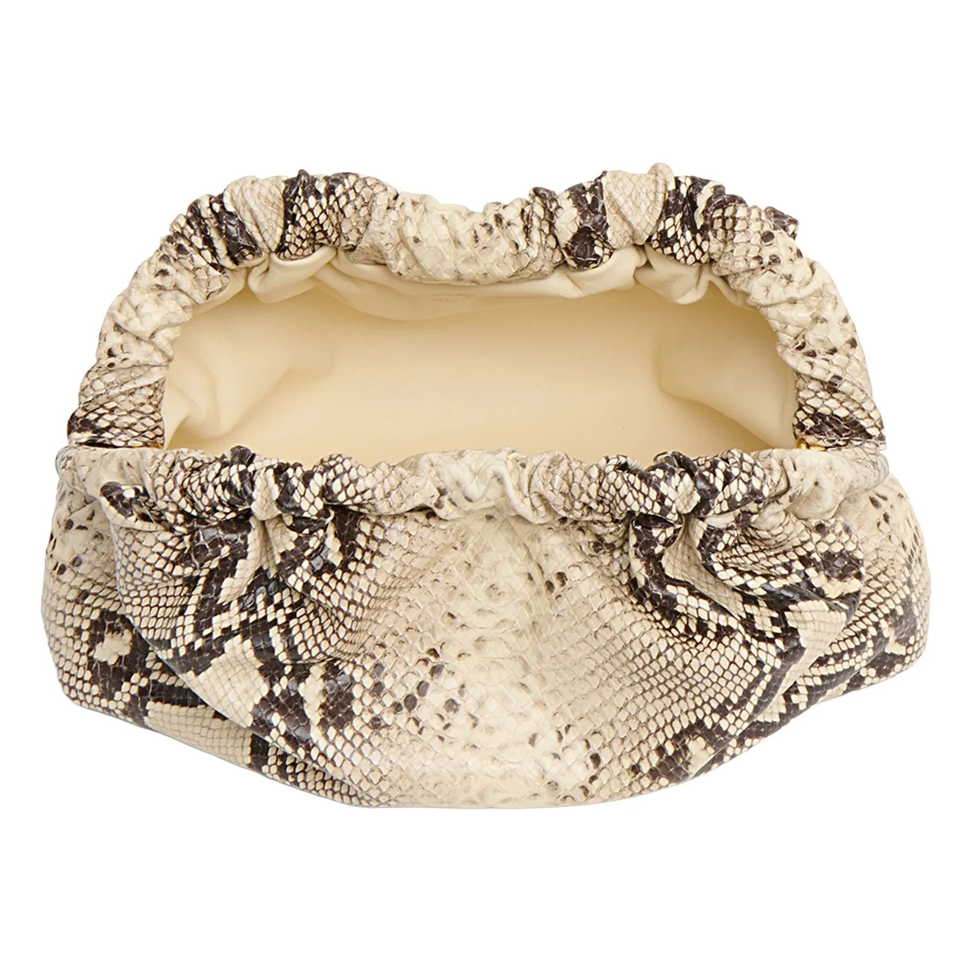 Mansur Gavriel - Bolso Mini Cloud Clutch Piel Grabada Serpiente | Beige