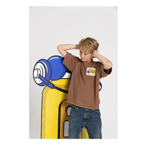 Un juego de niños - Camiseta King de algodón orgánico | Marrón