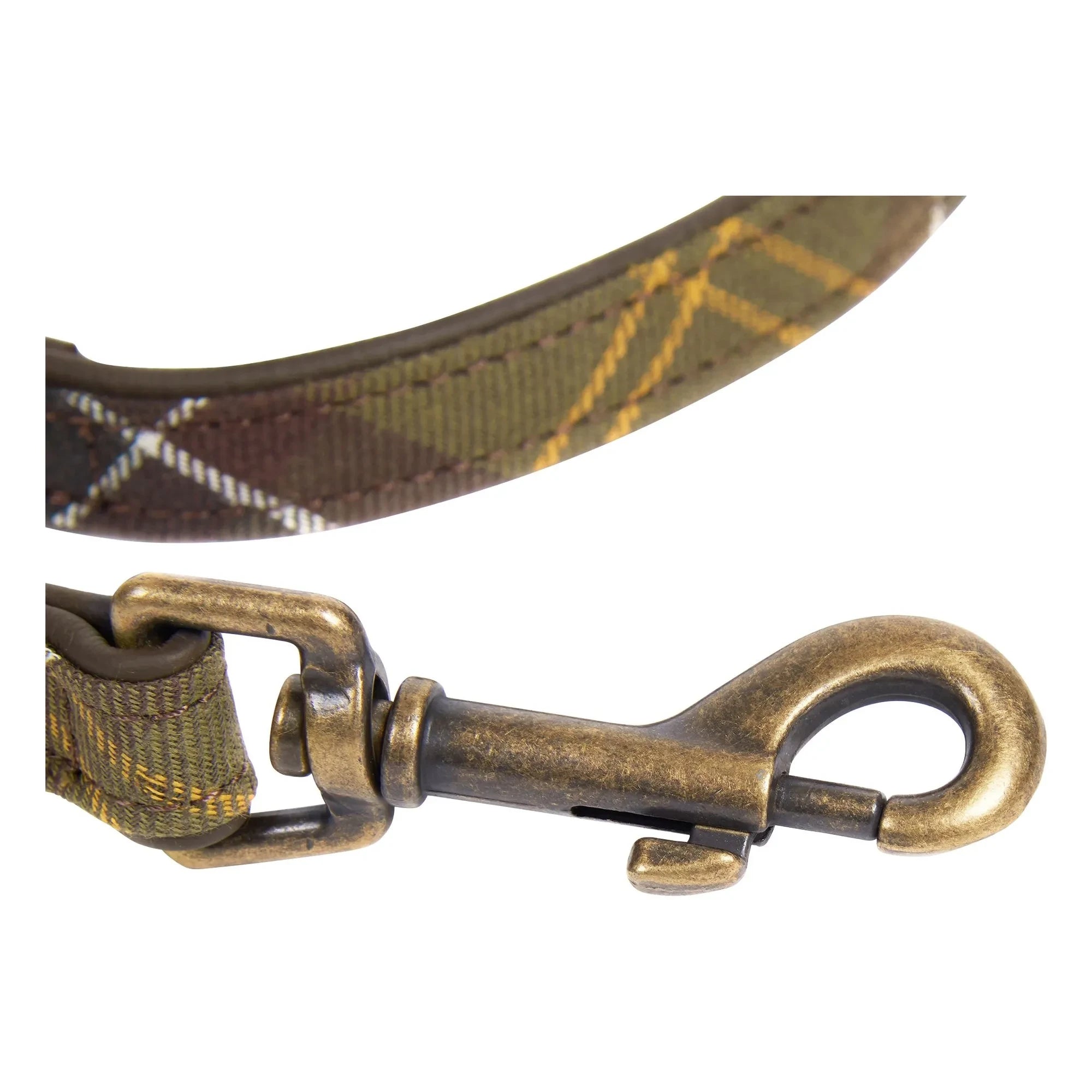 Barbour - Collar para perro de tartán | Marrón oscuro