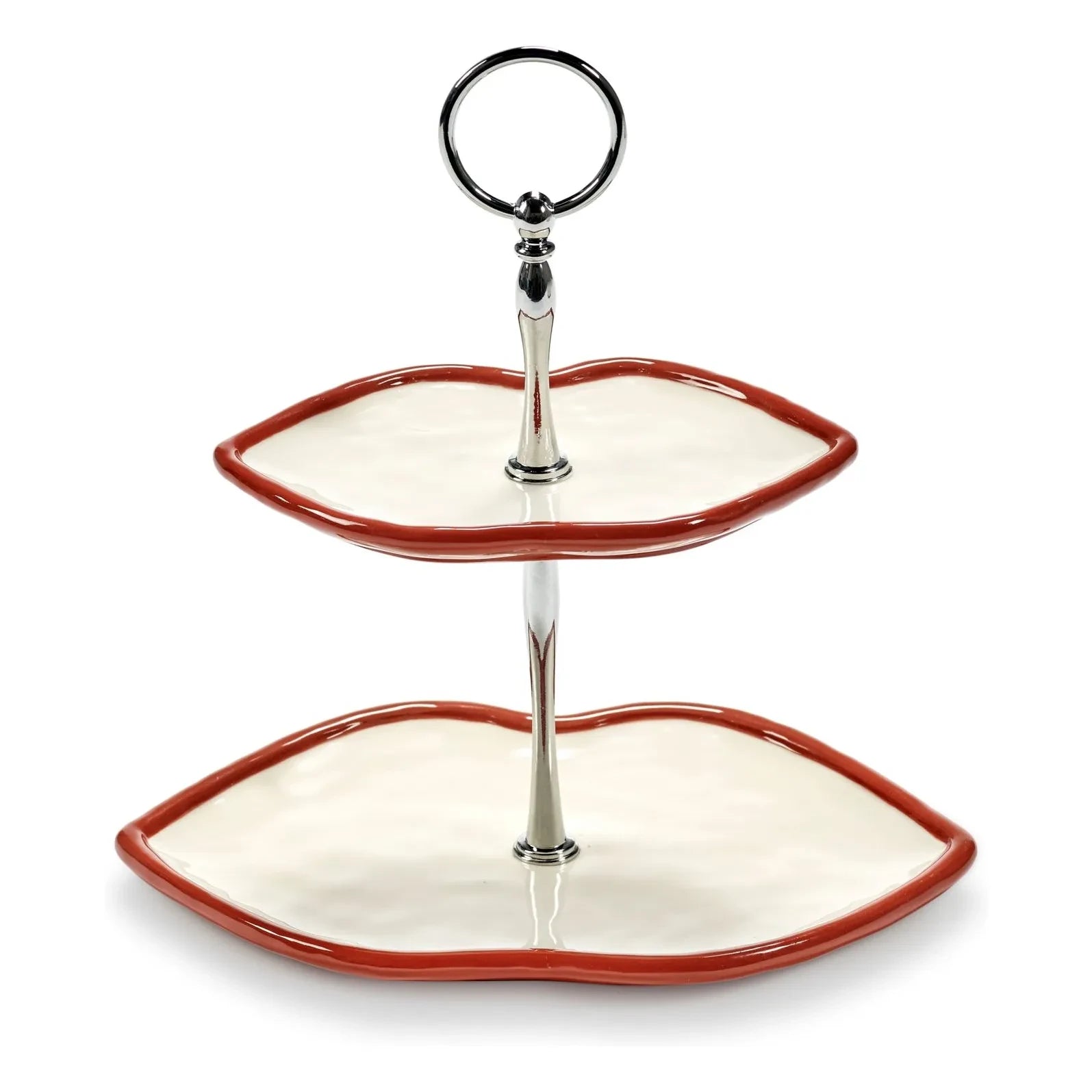 Serax - Expositor de tartas de 2 niveles, Wouters & Hendrix | Rojo