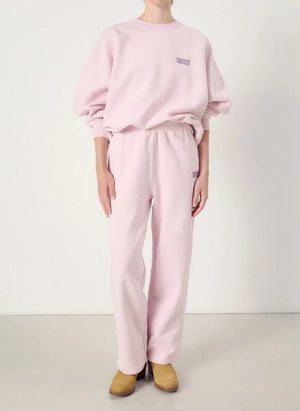 American Vintage - Pantalones Jogger Plizzy de Algodón | Rosa Claro
