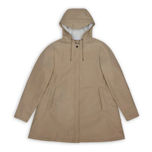 Rains - A-Line W3 Ceket | Koyu Bej