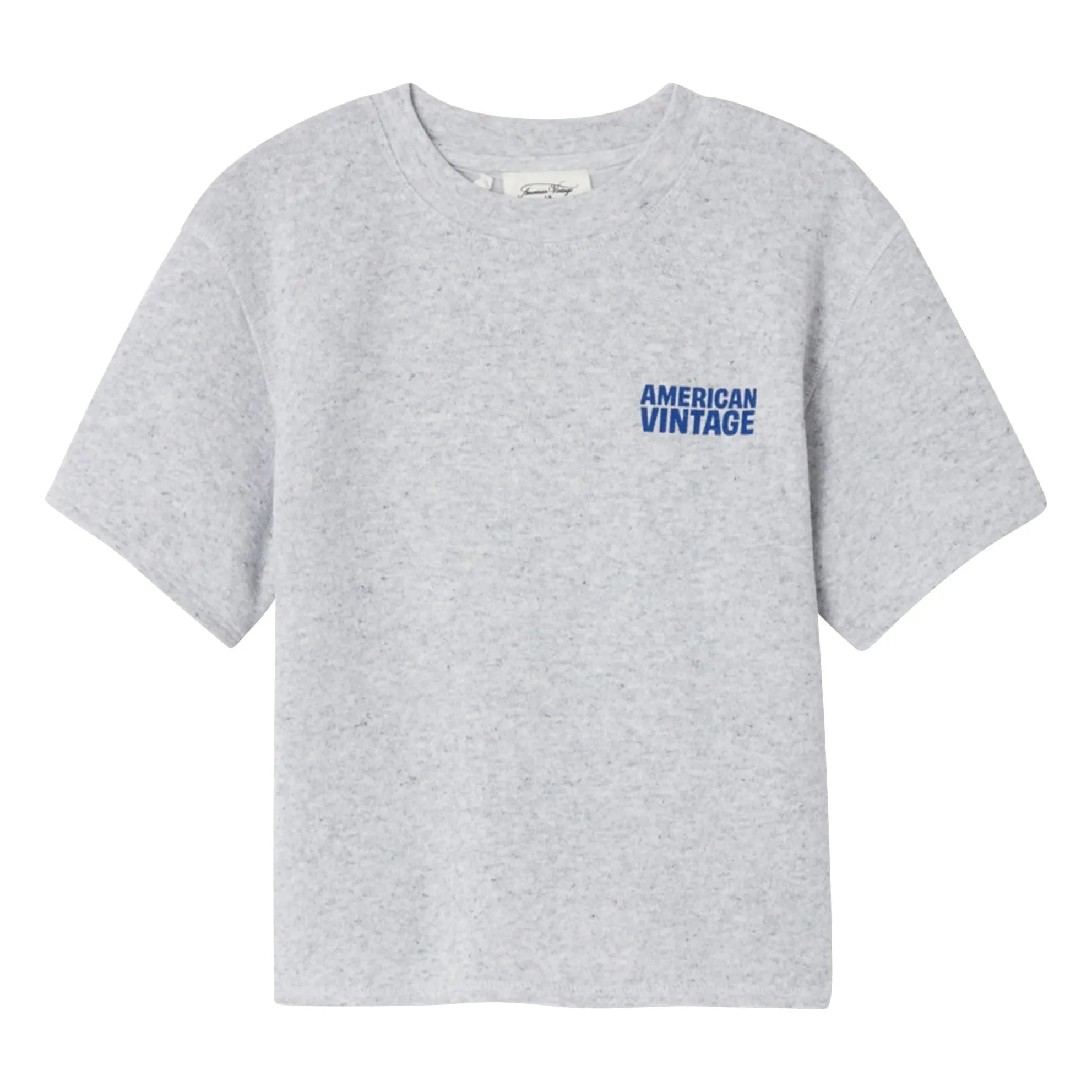 American Vintage - Top de sudadera de manga corta Evona | Gris jaspeado