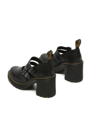 Zapatos de piel con tacón grueso Mary Jane Eviee de Dr. Martens