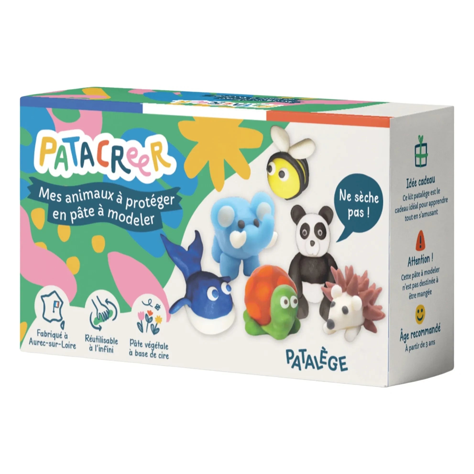 Patacréer - Pasta de Modelar para 6 Animales para Proteger