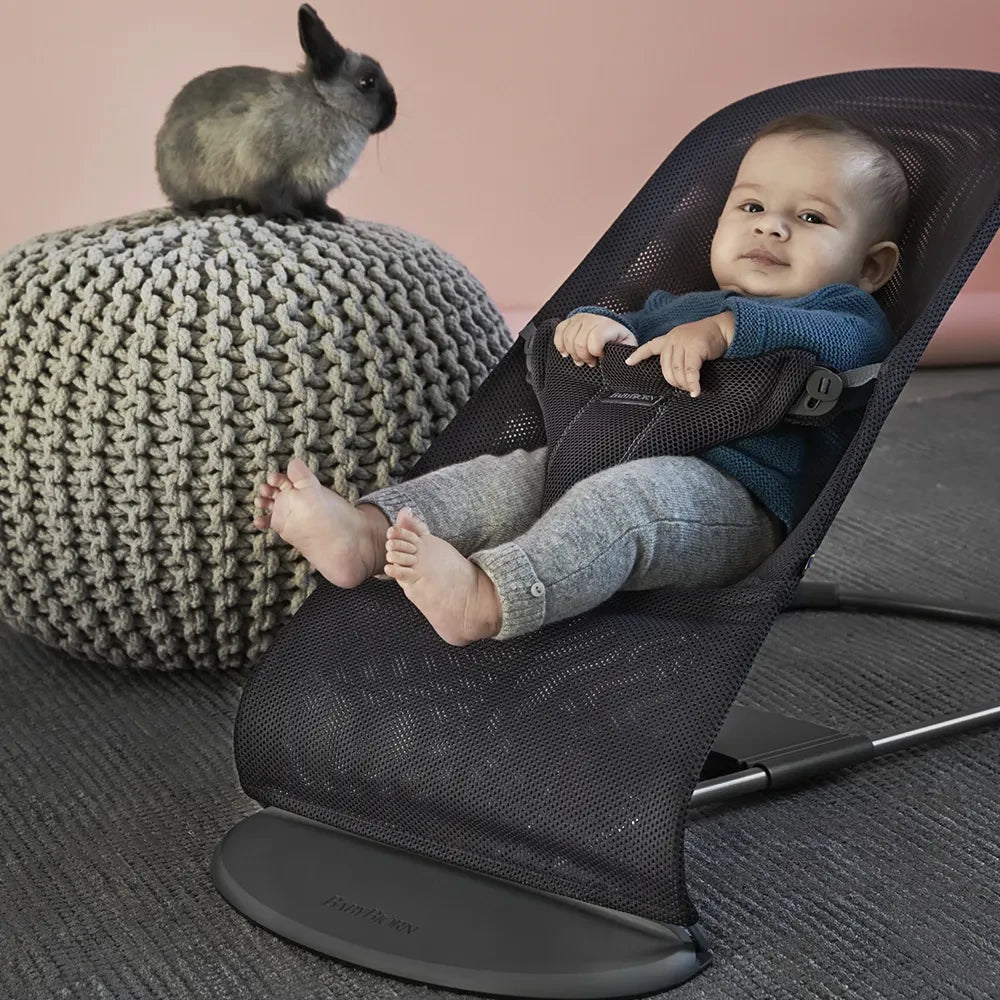 BabyBjörn - Hamaca para bebé Bliss Mesh | Gris carbón