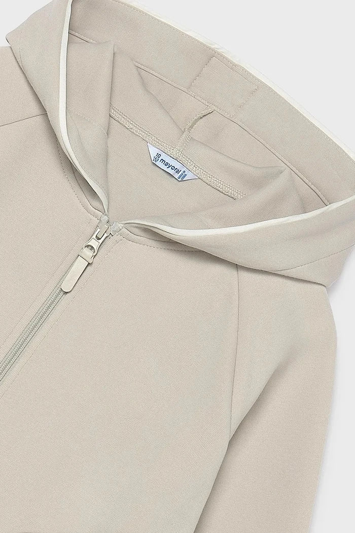 Sudadera Mayoral con cremallera, capucha y algodón para niños