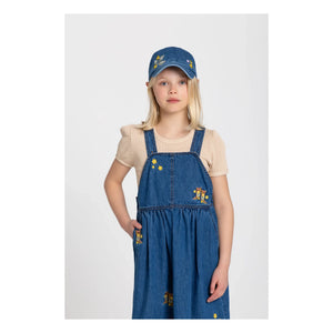 Hundred Pieces - Gorro con estampado floral Halo | Azul vaquero
