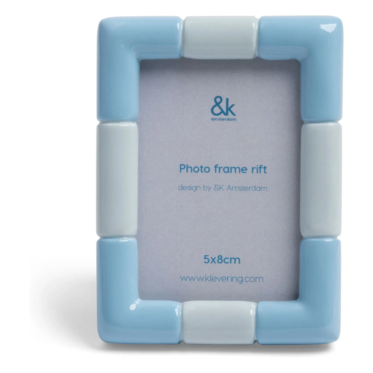 &Klevering - Marco de fotos Rift | Azul hielo